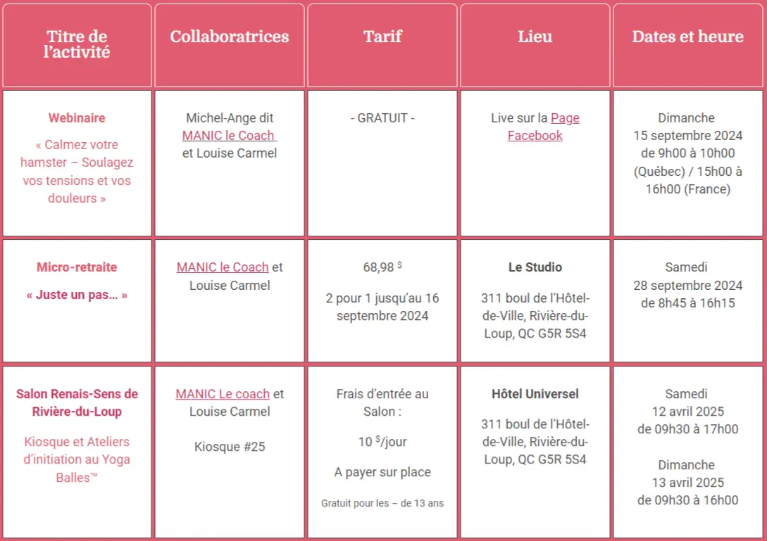 Calendrier Collabolatrice 2024-2025